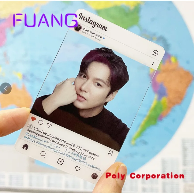 High Quality  Waterproof Custom Design CR80 Clear Plastic Transparent Business Card Printing