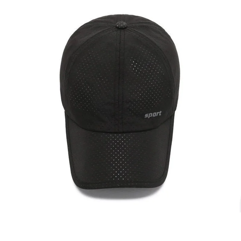 Baseballkappe für Outdoor-Aktivitäten – schnell trocknend, atmungsaktiv, weiches Oberteil, verstellbarer Riemen, kontrastfarbenes Design – Detail 4