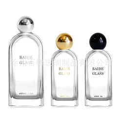 Spray bottle 30ml100ml bayonet transparent flat round glass perfume bottle women's repackaged portable spray Refillable Bottle