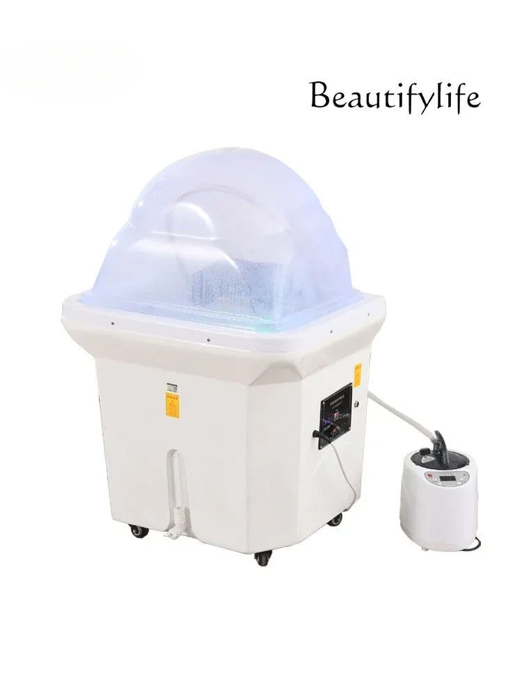 Thai Spa Head Massager Fumigation Massage Automatic Constant Temperature Water Circulation Shampoo Moving Head Therapy Basin