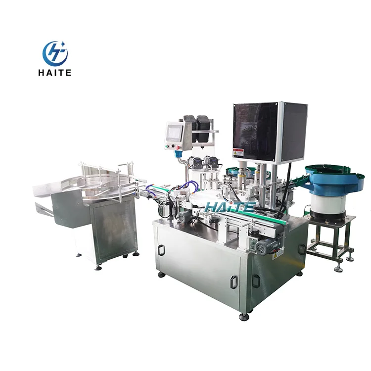 Automatic 2oz 4oz Glass Jar Facial Skin Care Cream Filling and Capping Machine for Production Line
