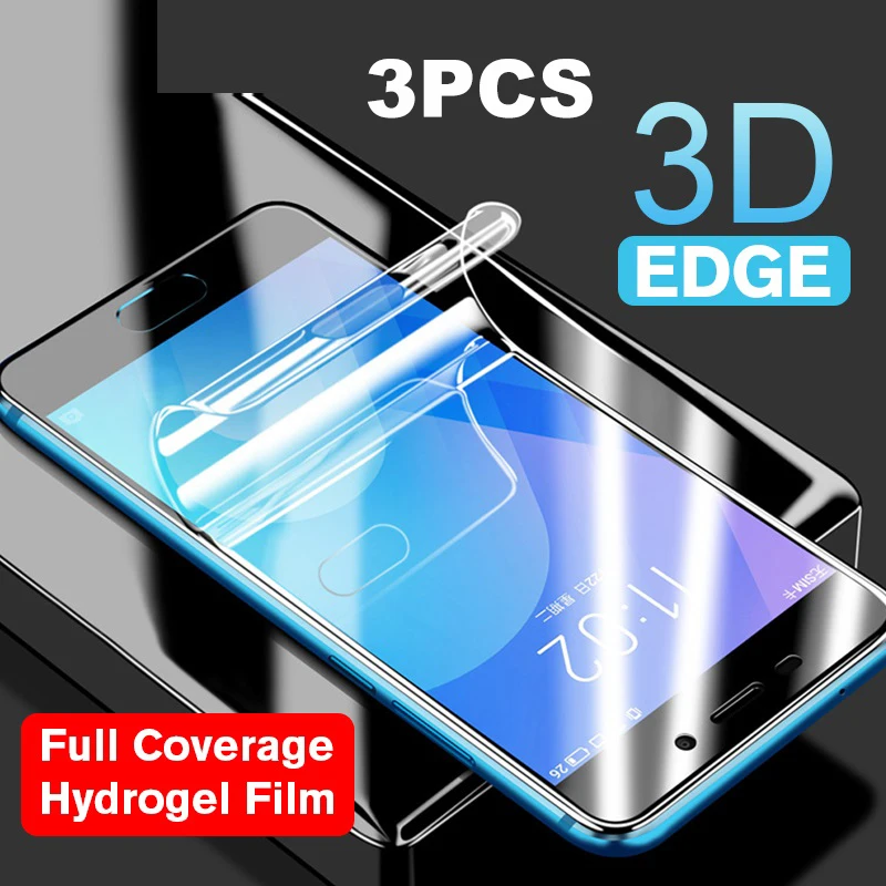 3PCS Hydrogel Film For Meizu M5 M6 Note M3 mini M8 Lite Screen Protector M3S M5S M5C M6S M6T Screen Protector