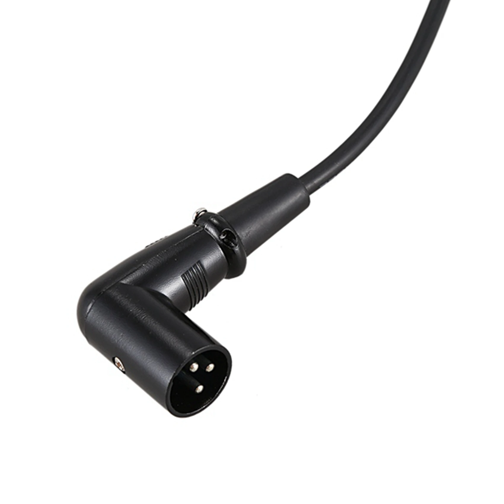 A003 Cable XLR macho a hembra de ángulo recto 3X, cable de micrófono, cable de señal DMX para equilibrio/mezclador/amplificador
