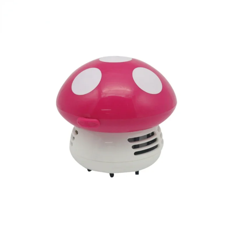 

Handheld Mini Desktop Vacuum Cleaner Mushroom Shape Desk Eraser Dust Paper Sweeper