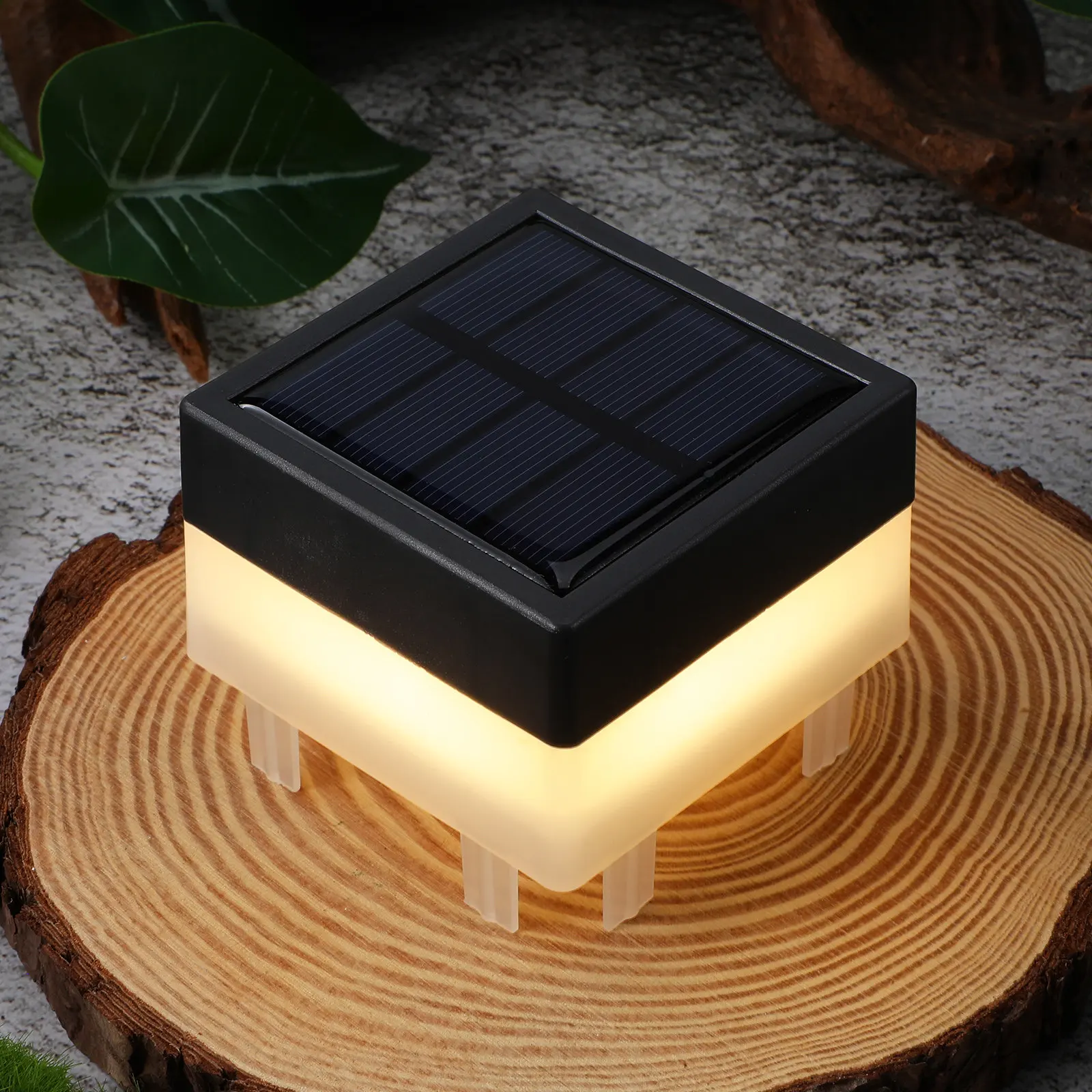 Solar Post Cap Light Fence Lights LED for outside Outdoor Waterproof Pillar Powered