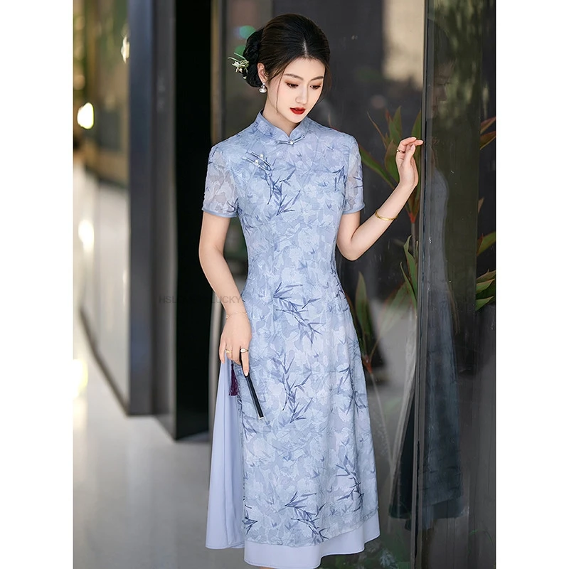 vietnam-aodai-dress-traditional-chinese-improved-qipao-national-flower-print-sweet-dress-cheongsam-banquet-evening-dress