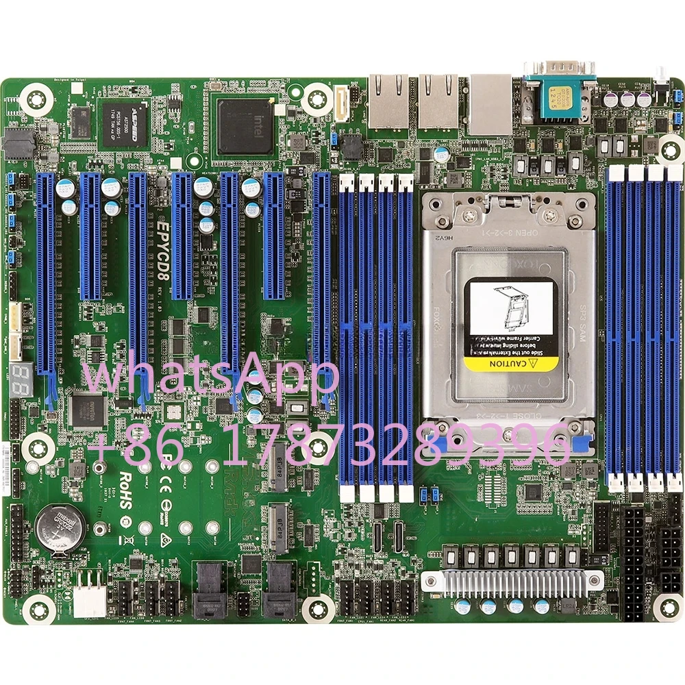 Server Motherboard For ASRock Rack LGA4094 DDR4 ATX Support For EPYC 7002/7001 EPYCD8