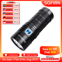 Sofirn Powerful SP36 Pro 8000lm  LED Flashlight  4*SST40 USB C Rechargeable 18650 Torch