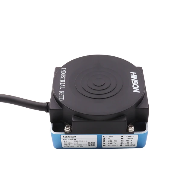 Leitor RFID Hinson de alto desempenho IP54 ISO15693 com sensor de posição 4Byte 8Byte 3m/s Excelente desempenho de custo