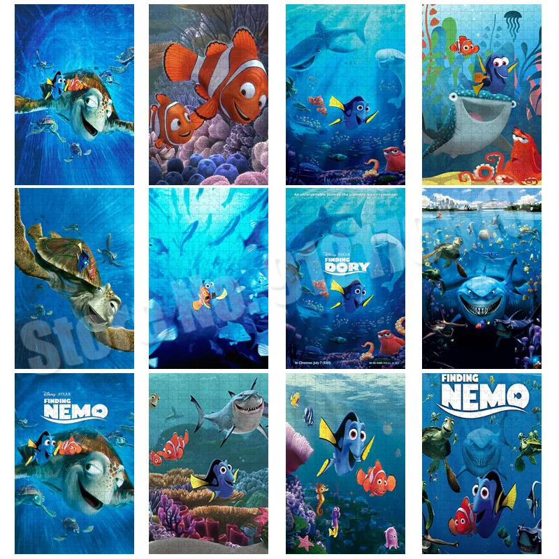 Finding Nemo Disney Animatie Puzzel 300/500/1000 Stuks Art Puzzels Creatieve Foto 'S Educatief Speelgoed Leuk Spel Geschenken