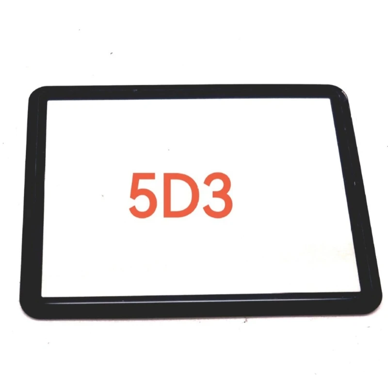 Self-adhesive Camera Screen High Clarity Glass Protector LCD Screen for 5D3