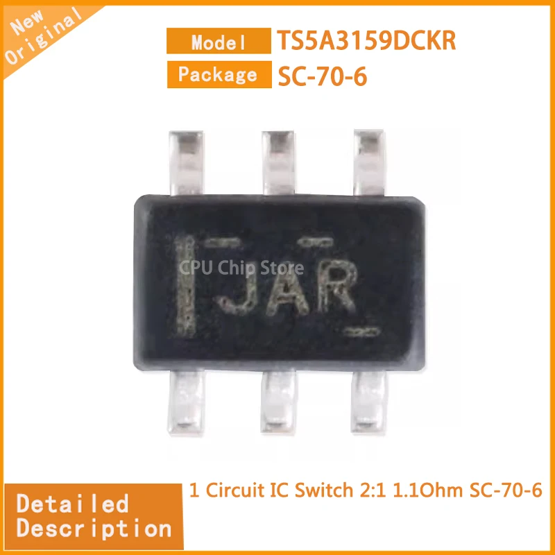 20Pcs/Lot  New Original TS5A3159DCKR TS5A3159  1 Circuit IC Switch 2:1 1.1Ohm SC-70-6