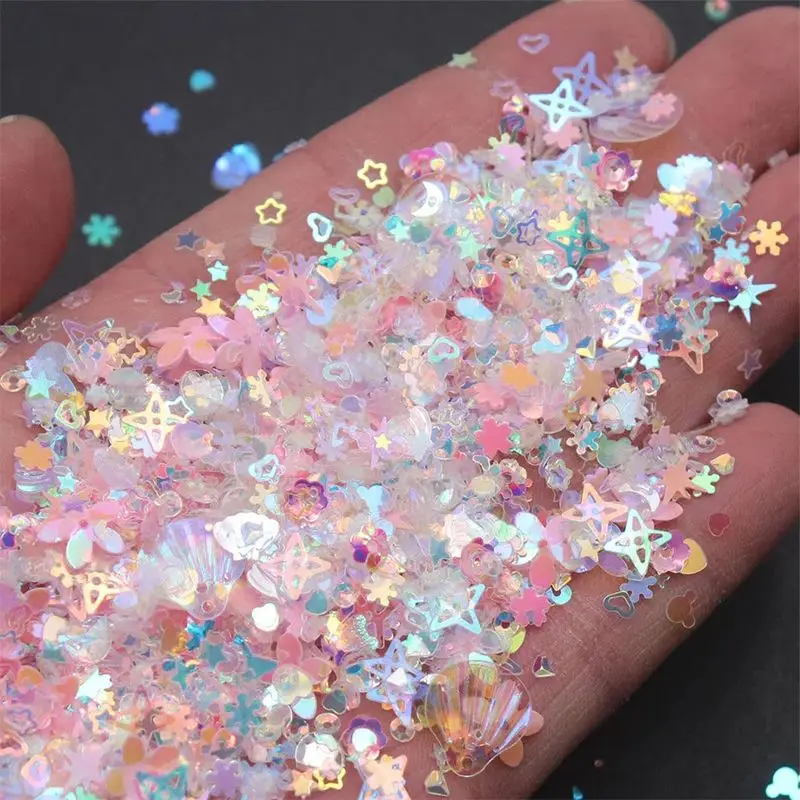 2024 New Style Macarons Colour System Sequin Glitter Powder Colored Cream Glue Filler Decoration Toys Sparkling Gifts Collection