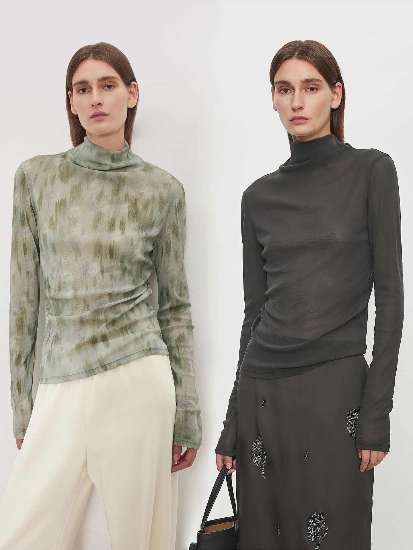 

CHICJOC Monet Flower adow Original Print Lightweight Skin-Tight T-irt Artistic Smooth High Elastici Me Top for Women