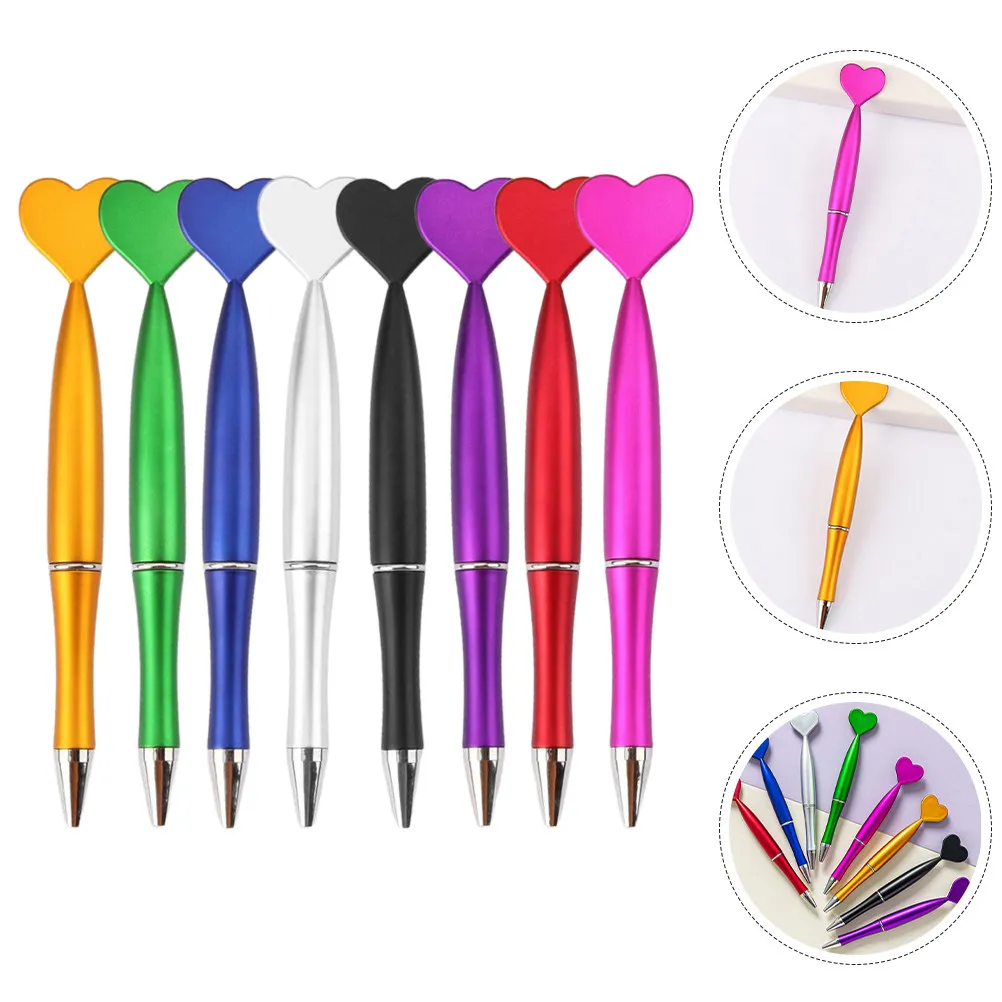 

40Pcs Love Heart Shape Ballpoint Pen Black Ink 1.0mm Smooth Writing Office School Stationery Supplies Writing Pen