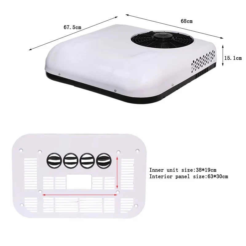 مكيف هواء للسيارة 12 فولت مكيف هواء معدل لتبريد السيارة 24 فولت مكيف هواء للشاحنة للأعمال RV Van #2