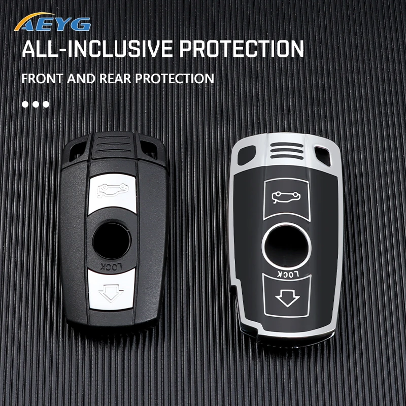 Soft TPU Car Remote Key Case Cover Shell per BMW X1 X5 X6 Z4 E90 E60 E70 E87 3 5 6 Series M3 M5 Holder Shell Fob accessori