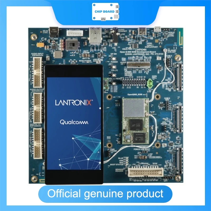 Lantronix Open-Q 865 Dev Kit, Supports 865XR/5165RB/8250CS SOMs, Mini-ITX Board, Wi-Fi/Bluetooth, Edge AI & Camera Options