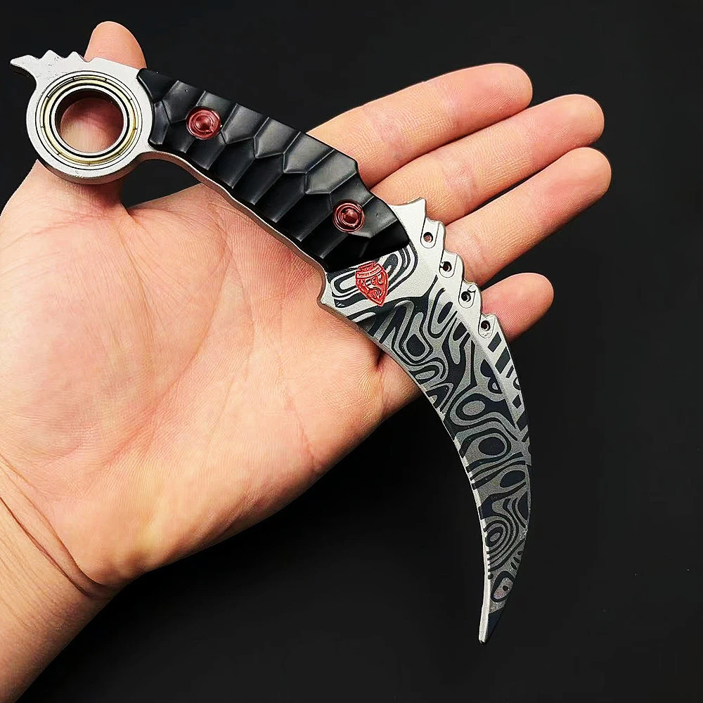 18 سنتيمتر ساحة اندلاع لعبة صينية الأجهزة الطرفية كامل المعادن الحرفية مخلب سكين سلاح نموذج تحصيل مكتب الحلي الصبي لعبة الهدايا