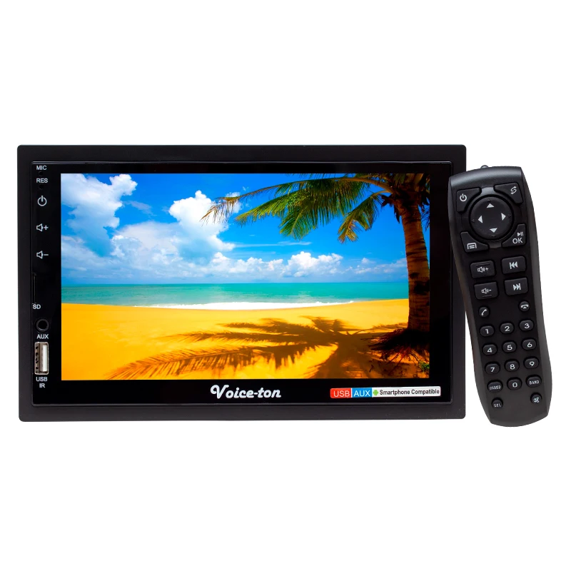 VOICETON VT-7777 7 INCHES TFT USB * SD * BLUETOOTH FEATURE OPERATED TOUCH SCREEN DOUBLE DIN CAR TAPE