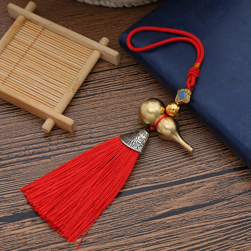 7PCS Wholesale HOME Courtyard lobby living room CAR talisman exorcise evil spirit Safety Copper gourd Hanging  ornament