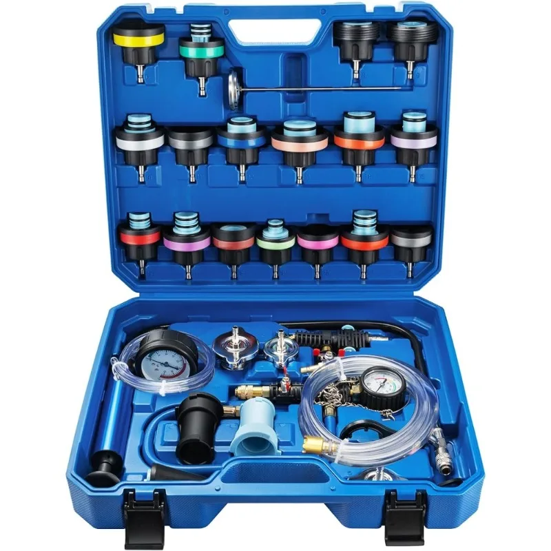 

Комплект тестера охлаждающей жидкости с вакуумным насосом для заправки автомобильной системы охлаждения, детектор утечки радиатора