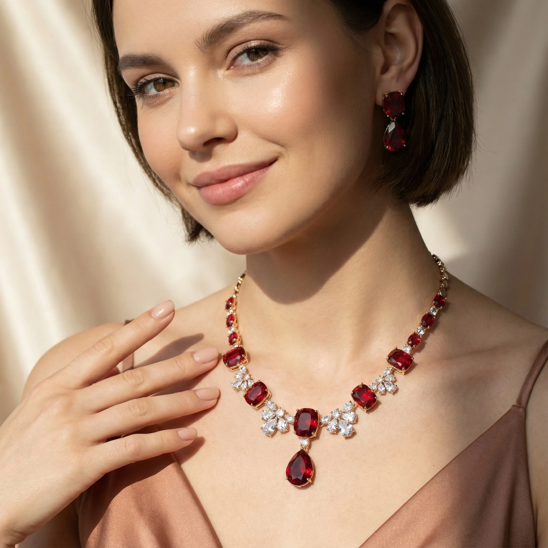 2026 New Arrival Water Drop Tassel Necklace Luxury High-end Niche Elegant Minimalist Clavicle Chain Women Jewelry