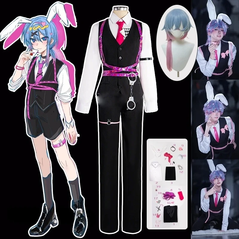 

Rabbit Hole Mikuuu Doujin Cosplay Costume Gender Transition cos Clothes Men Ver Shirts Suits Trousers Anime Role-play Suits 2025
