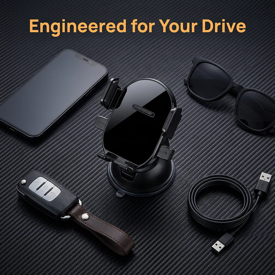 【Strong Suction Cup】360° Rotating Vacuum Suction Cup Car Phone Mount, for Car Owners and Drivers, Suitable for Car Navigation, Hands-free Calling, and Driving Scenarios Without Blocking the Air Vent, Universal Phone Holder, Multifunctional Phone Mount, Th