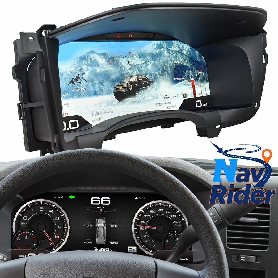 Linux-panel de tablero de instrumentos digitales LCD para coche, velocímetro, 15,1 pulgadas, para Chevrolet Silverado Suburban Tahoe 2007-2013