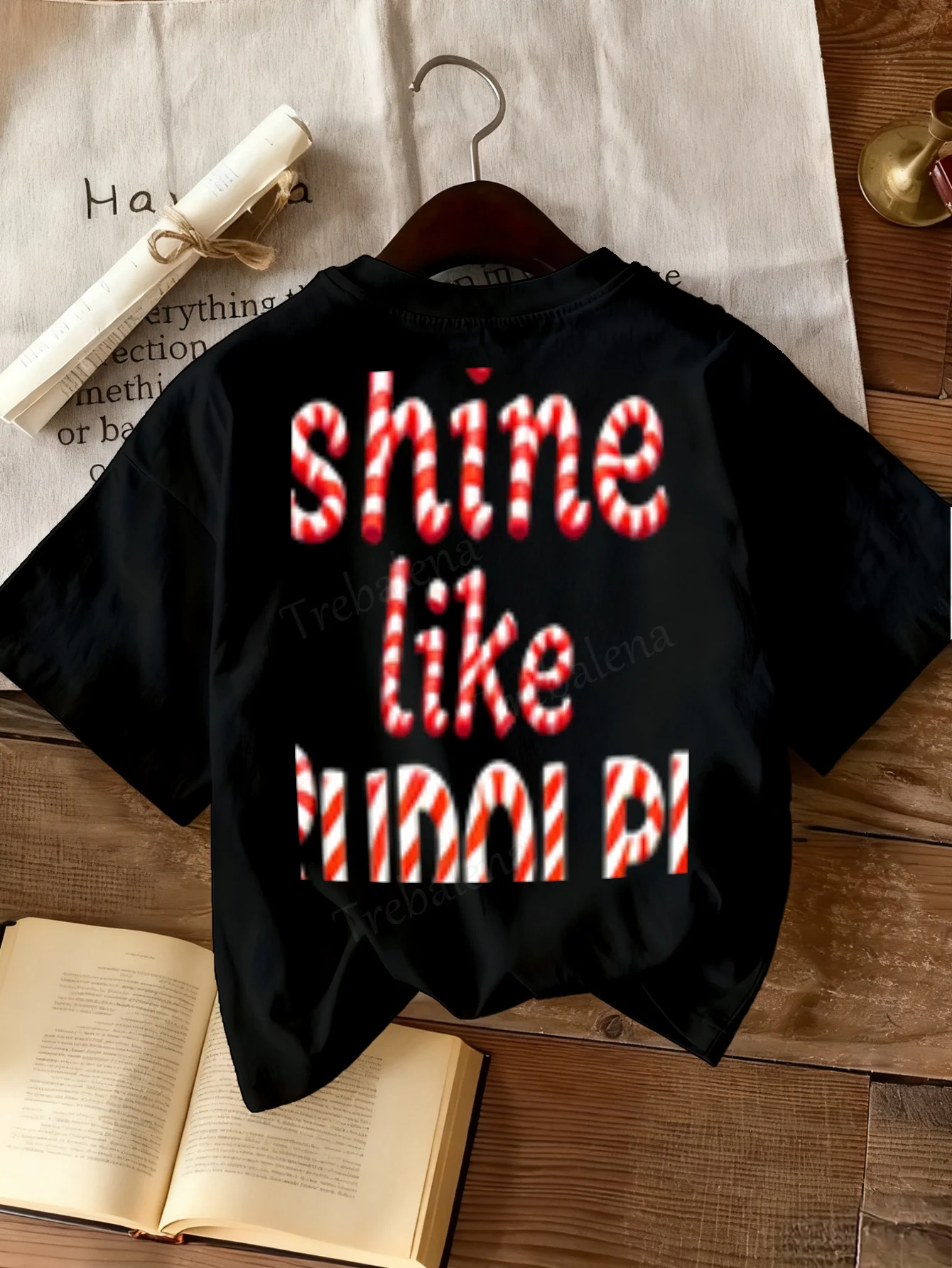 

Women T-shirt Shine Like Candy Cane Stripes Women's T-Shirt