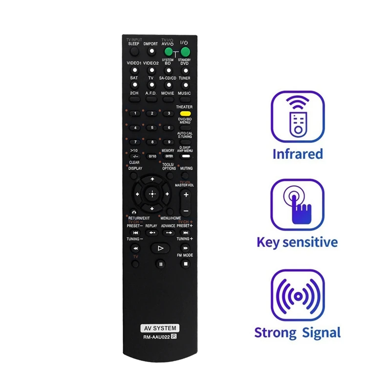 RM-AAU022 Remote Parts For Sony Home Theatre System STR-DG520 STRKM7500 HTDDWG700 HT-SF2300 STR-KS2300 HT-SS2300