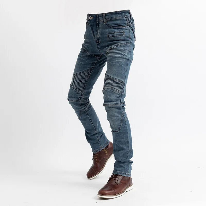 

Motorcycle Four Seasons Slim Riding Pants 718 Racing Pants Locomotive Rider Spring and Summer Anti-drop Pants Men Women Upgrade