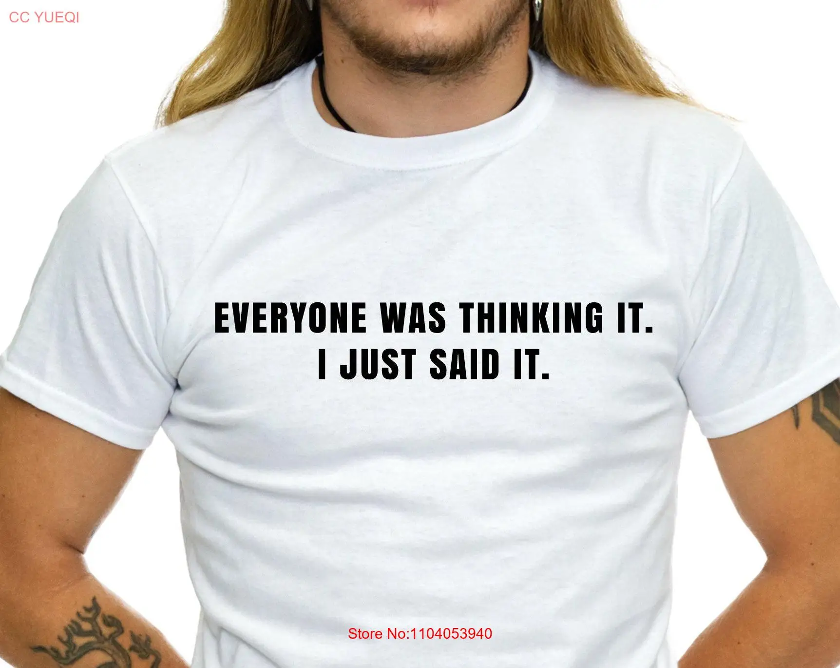 Все было мышлением, это я просто Said Забавная футболка Stupid College 702T TS200 с длинными или короткими рукавами