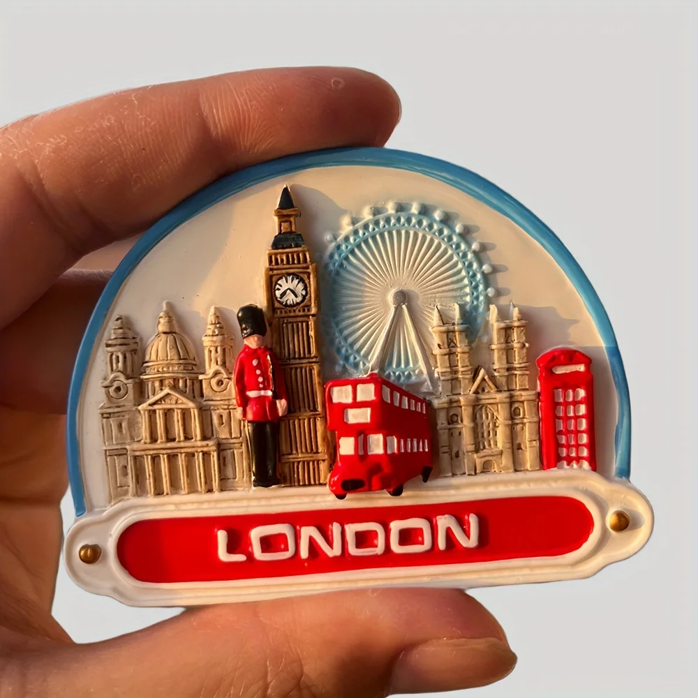 

3D refrigerator pasted magnetic world tourism souvenir creative gifts fridge magnets England London bus soldier souvenir New