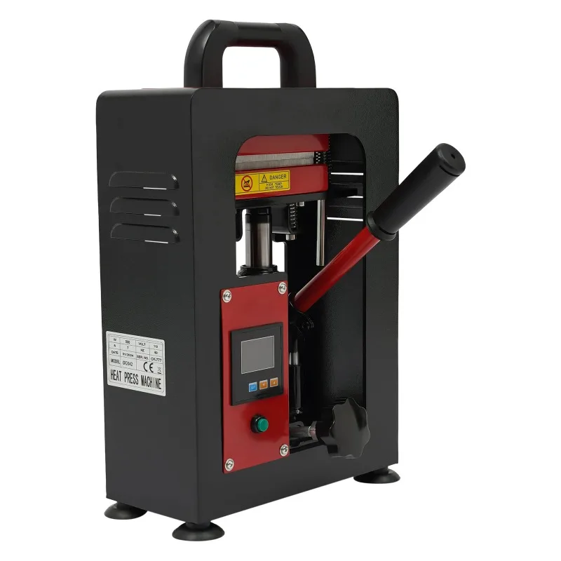 

Black Manual hydraulic rosin pressing machine, 1*Hydraulic Heat Press Machine 1*Power Cord 1*Lifting Jack's Handle