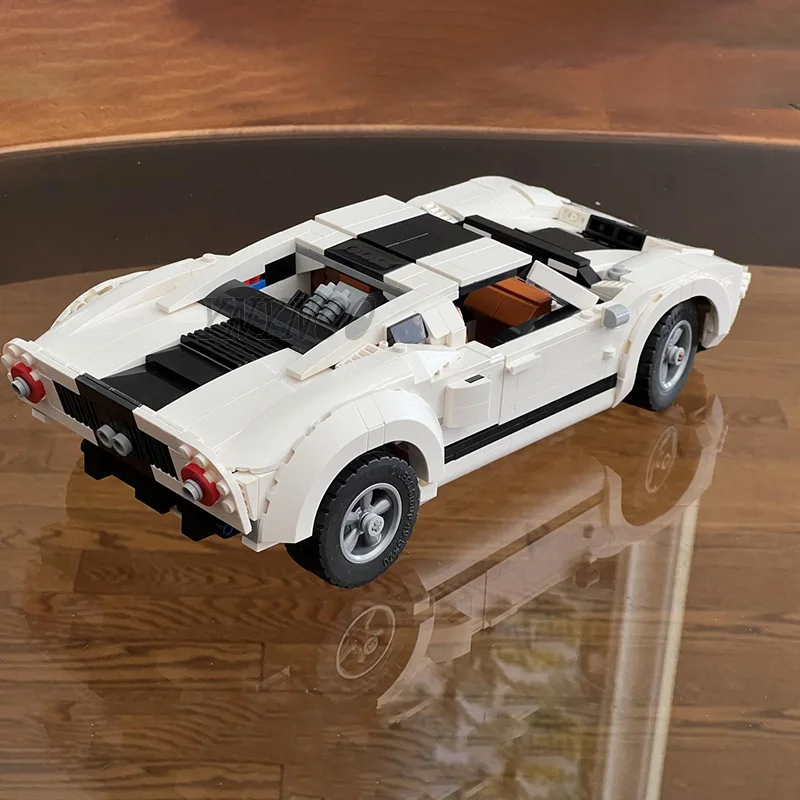 NEW 1188Pcs Parts Creative Expert MOC Ford GT40 Super Racing Sports Car 10295 MOD Version Building Blocks Vehicle DIY Bricks Toy