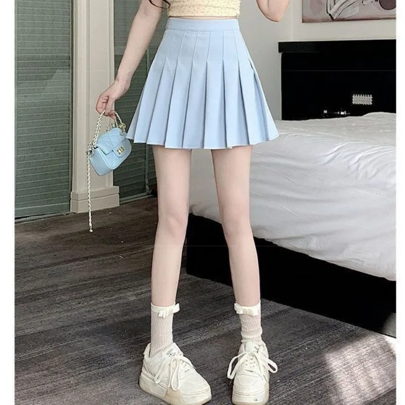Printemps été femmes Style Preppy chemises à bandes cravate Mini jupes ensemble coréen dame filles Blouse jupe costumes nouveaux hauts solides tenues