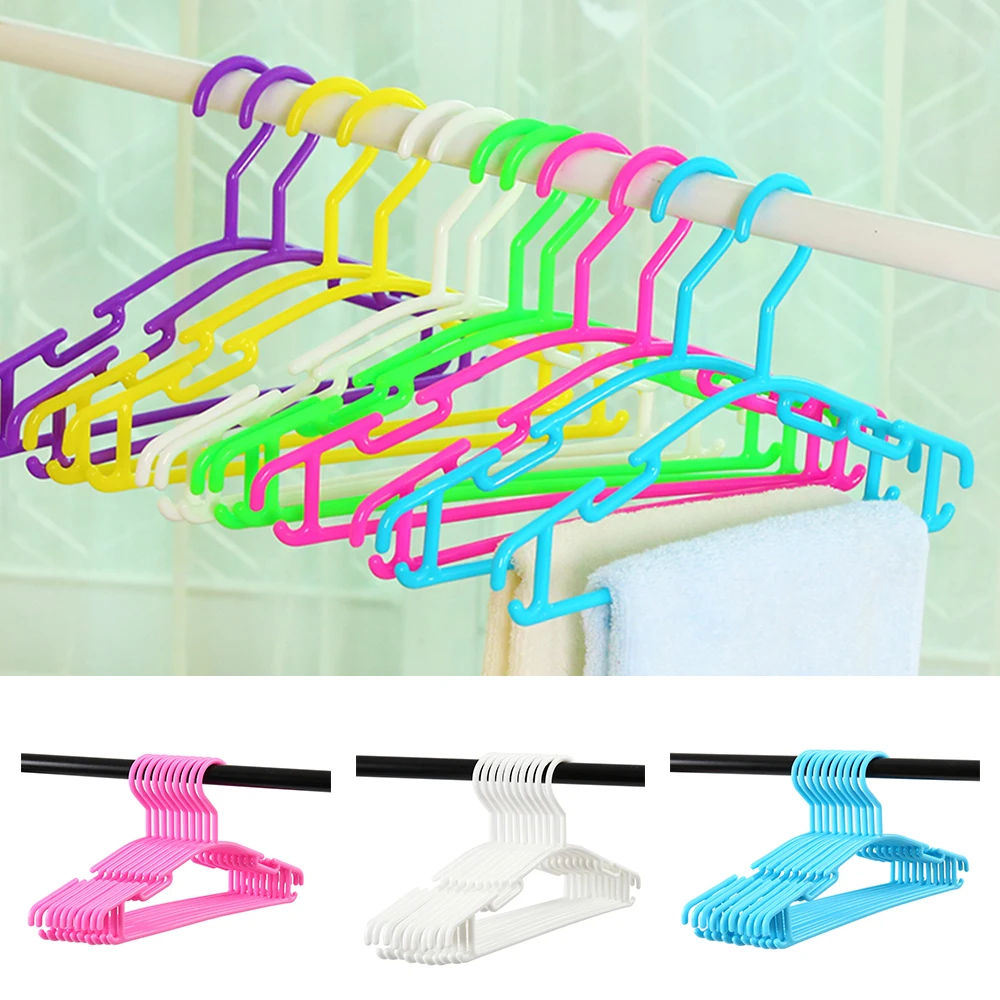 10Pcs Baby Clothes Hanger Heavy Duty Non-slip Kids Coat Free Space Saving Infant Hanger for Outdoor Indoor Laundry Closet