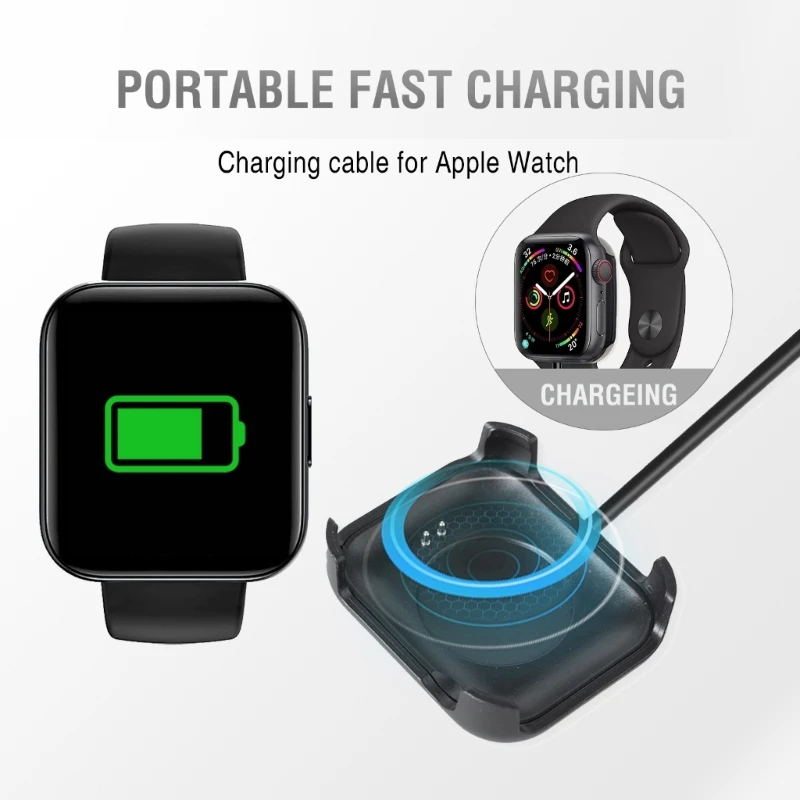 Adaptador corriente cargador soporte cuna Cable carga Base para reloj inteligente HW18