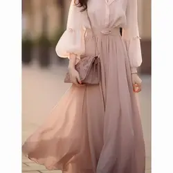 Winter Fairy Elegant Two Piece Set Women Pink Solid Party Midi Skirt Suit Female Casual Korean Fashion French Vintage Set 2023