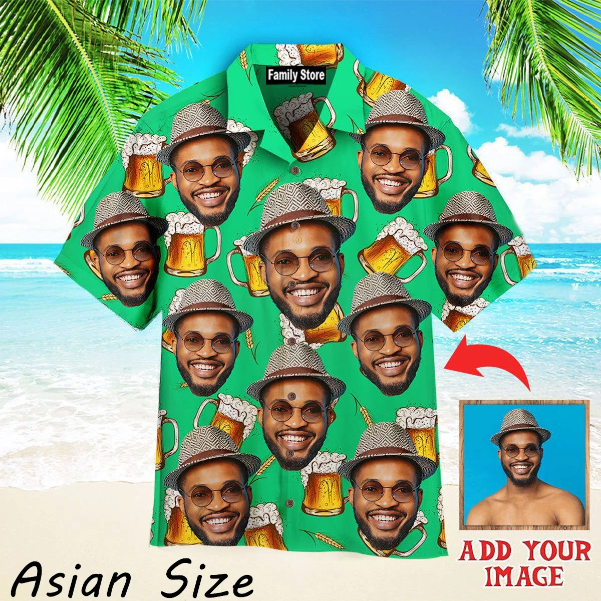 

Футболки-рубашки «Алоха» с коротким рукавом для мужчин и женщин, с забавным принтом: фото на заказ, гавайский мужчина, вкусная еда, пицца, пиво