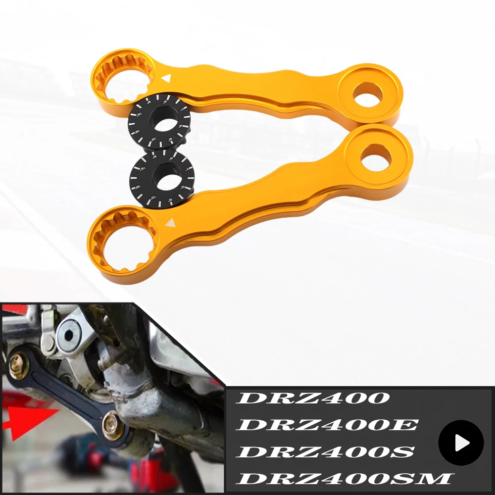 For Suzuki DRZ400 DRZ400E DRZ400S DRZ400SM DRZ 400 E S SM 2000-2017 RM125 RM200 1996-2000 Adjustable Linkage Lowering Link Kit