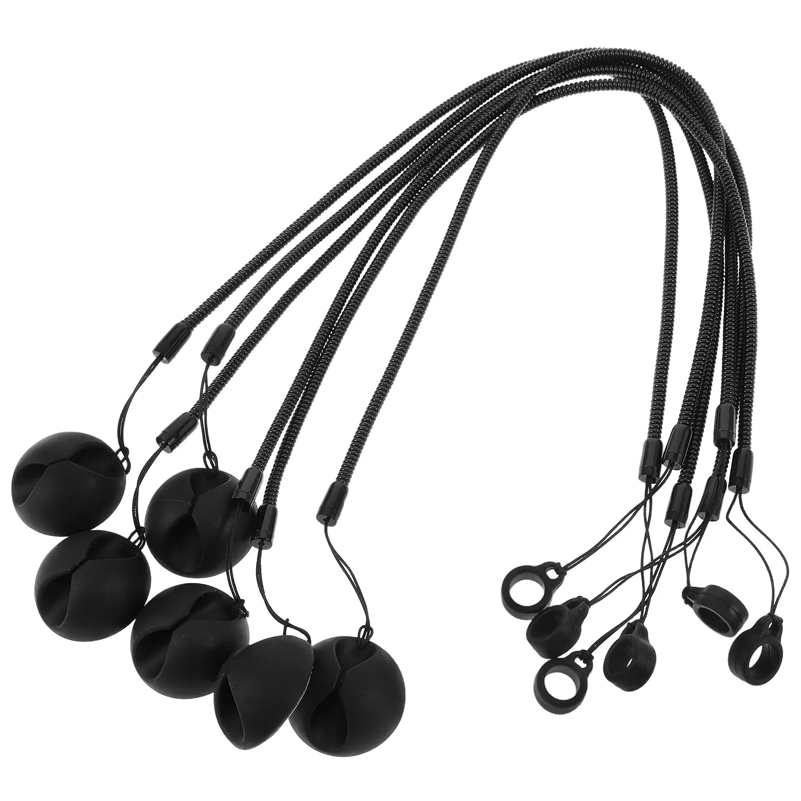 6Pcs Pen Leash for Tablet Clipboard 17 Inch Retractable Spring Elastic Anti-Lose Stylus Tether Pen Holder Secure Drawing