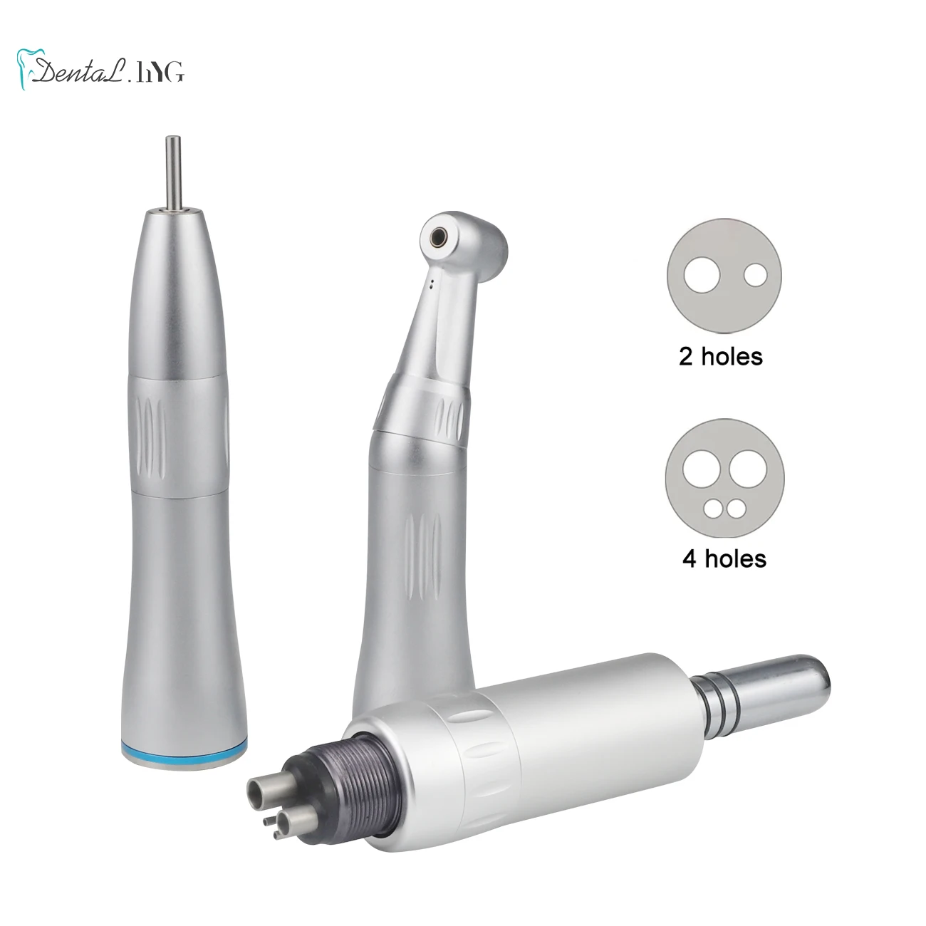 Dental Low Speed Handpiece Inner Water Spray Contra Angle Straight Handpiece 2 4 Holes Air Motor Dental Lab Equipment Micromotor