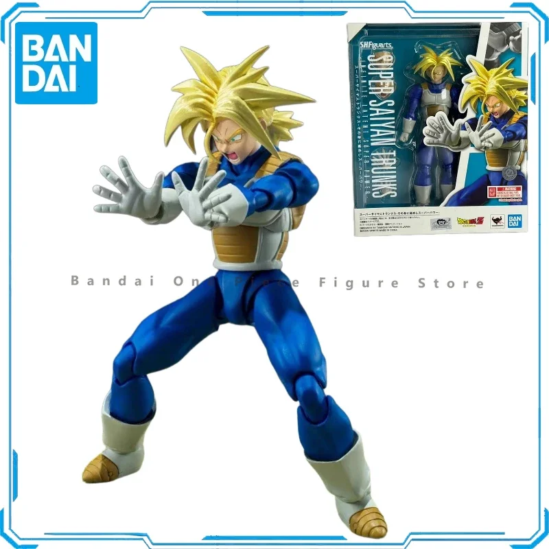 

In Stock Original Bandai SHF Dragon Ball Hidden Power Super Sailor Future Trunks Action Figures Animation Toys Gifts Model