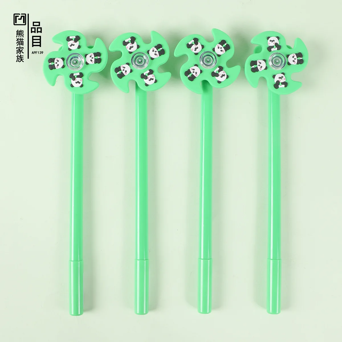 

48 шт., креативная нейтральная ручка с милым мультяшным животным, пандой, вращающаяся ручка с ветряной мельницей, свежая и привлекательная студенческая офисная ручка для экзамена