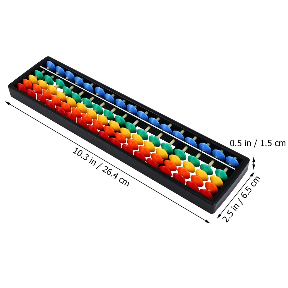2 Stuks Kleurrijke Abacus 17 Staven Plastic Kraal Rekenkundige Voor Kinderen Wiskunde Leren Berekening Tool Hersenen Ontwikkelen Educatief