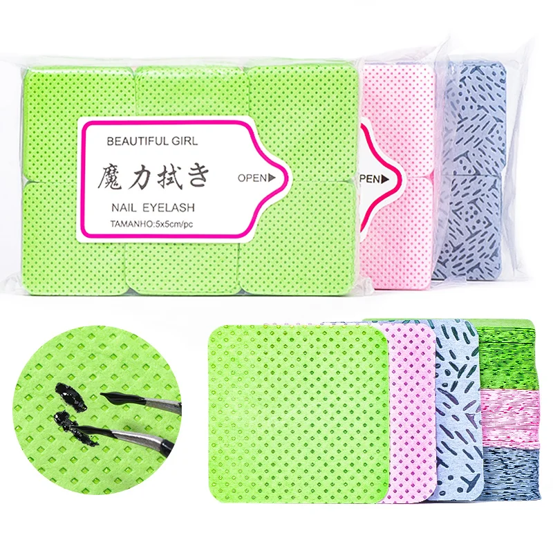 Nail Cotton Polish Remover Wipes Gel Clean Manicure Napkins Lint-Free Wipes Cleaner UV Gel Polish Paper Pads Towel Nail Tool