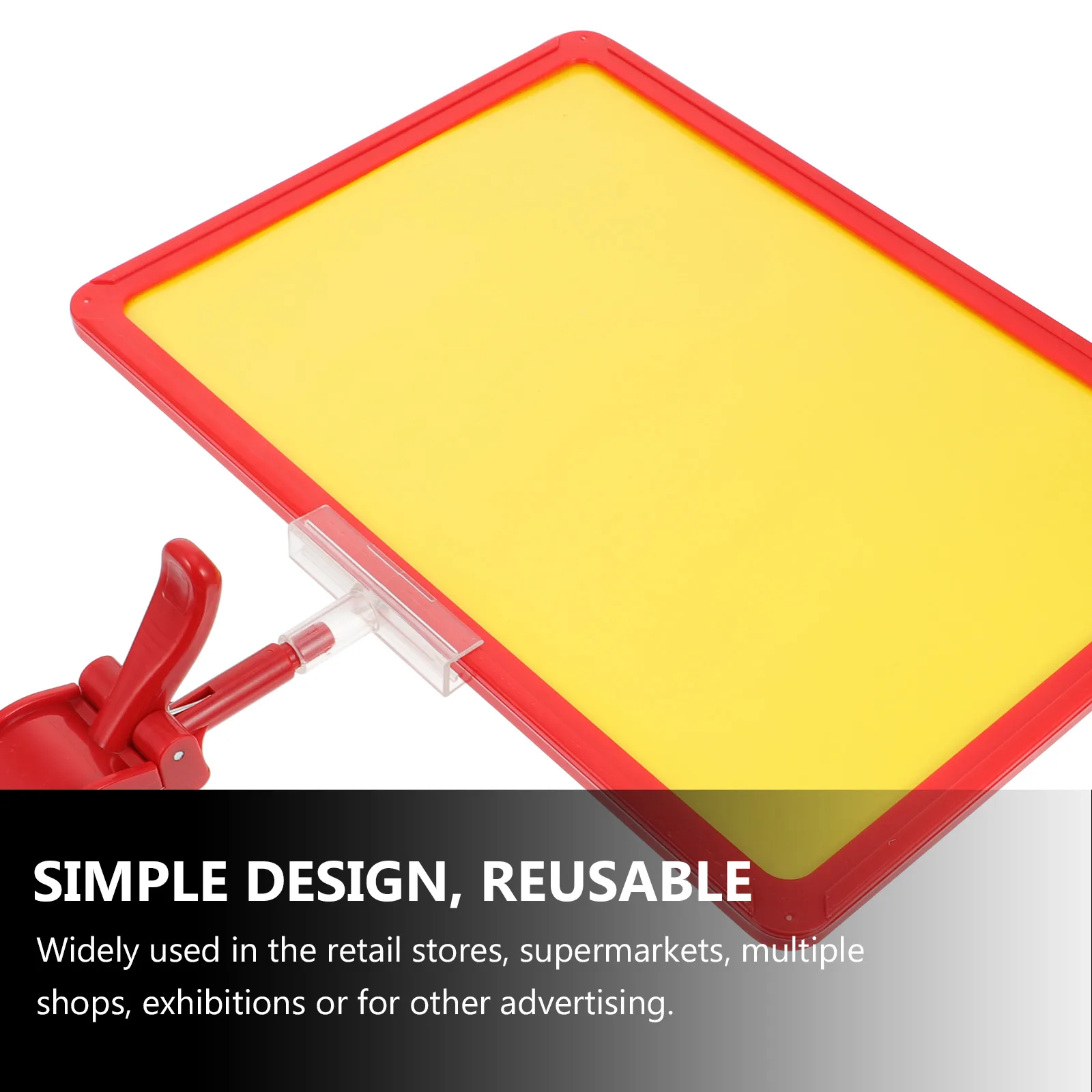 1 Set A4 Price Tag Board Clip Supermarket Merchandise Display Abs Material Reusable Promotional Sign Commodity